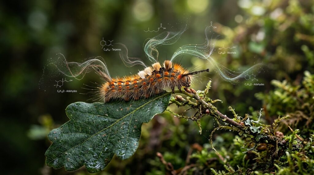 Close-up macro photography of an insect on natural vegetatio